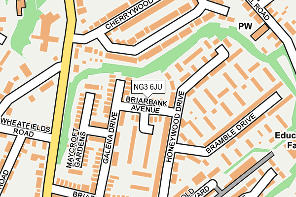 NG3 6JU map - OS OpenMap – Local (Ordnance Survey) NG3 6JU map - OS OpenMap – Local (Ordnance Survey)
