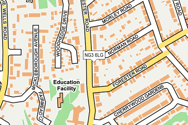 NG3 6LG map - OS OpenMap – Local (Ordnance Survey) NG3 6LG map - OS OpenMap – Local (Ordnance Survey)