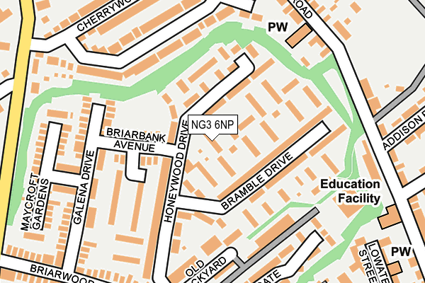 NG3 6NP map - OS OpenMap – Local (Ordnance Survey) NG3 6NP map - OS OpenMap – Local (Ordnance Survey)