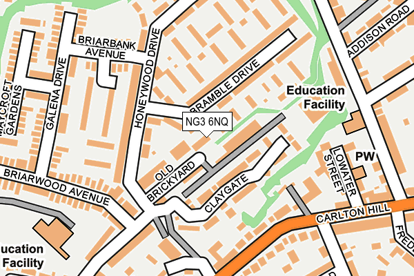 NG3 6NQ map - OS OpenMap – Local (Ordnance Survey) NG3 6NQ map - OS OpenMap – Local (Ordnance Survey)