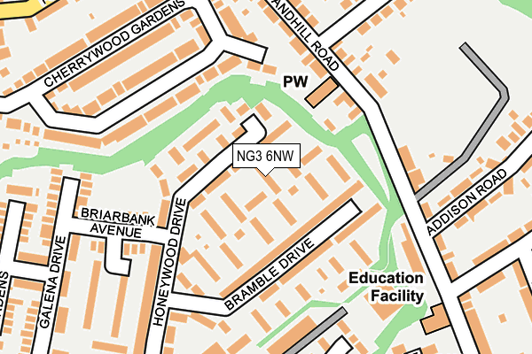 NG3 6NW map - OS OpenMap – Local (Ordnance Survey) NG3 6NW map - OS OpenMap – Local (Ordnance Survey)