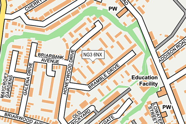 NG3 6NX map - OS OpenMap – Local (Ordnance Survey) NG3 6NX map - OS OpenMap – Local (Ordnance Survey)