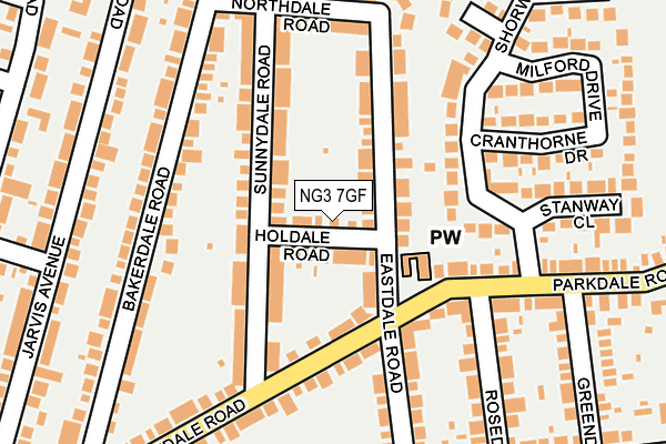 NG3 7GF map - OS OpenMap – Local (Ordnance Survey) NG3 7GF map - OS OpenMap – Local (Ordnance Survey)