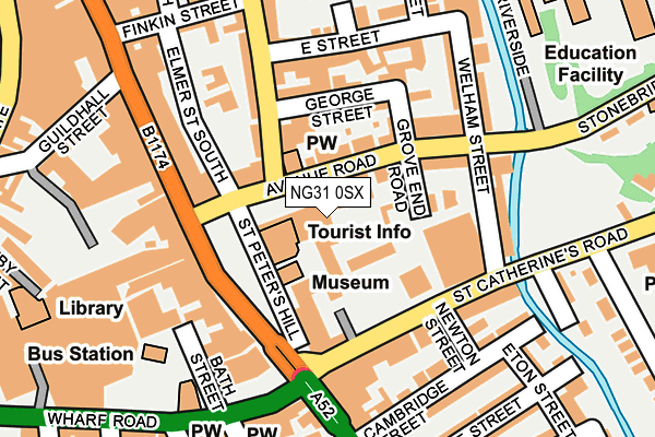 NG31 0SX map - OS OpenMap – Local (Ordnance Survey) NG31 0SX map - OS OpenMap – Local (Ordnance Survey)