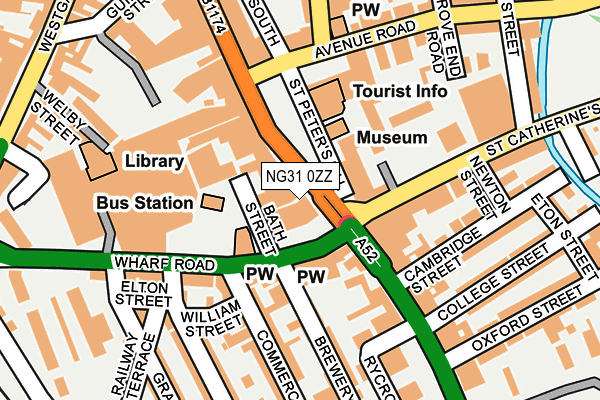 NG31 0ZZ map - OS OpenMap – Local (Ordnance Survey) NG31 0ZZ map - OS OpenMap – Local (Ordnance Survey)
