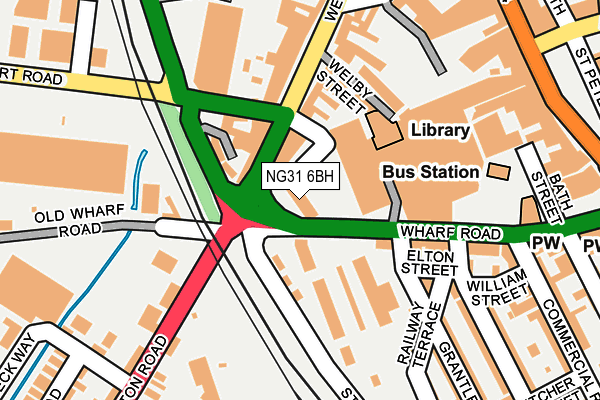 NG31 6BH map - OS OpenMap – Local (Ordnance Survey) NG31 6BH map - OS OpenMap – Local (Ordnance Survey)