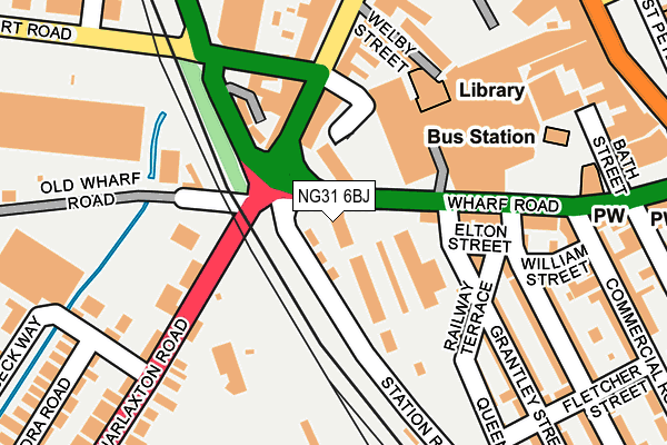 NG31 6BJ map - OS OpenMap – Local (Ordnance Survey) NG31 6BJ map - OS OpenMap – Local (Ordnance Survey)