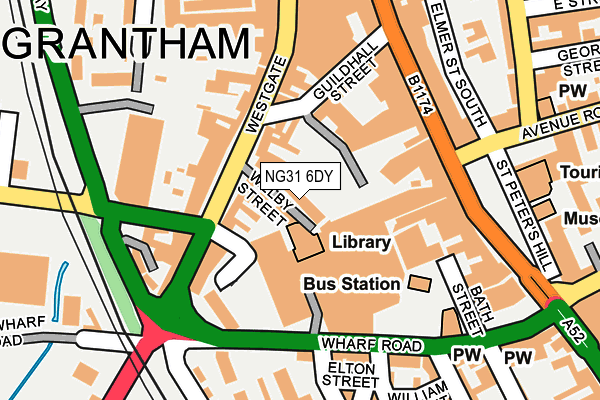 NG31 6DY map - OS OpenMap – Local (Ordnance Survey) NG31 6DY map - OS OpenMap – Local (Ordnance Survey)