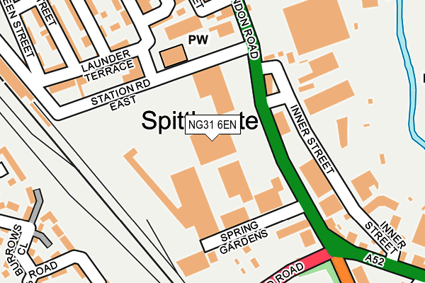 NG31 6EN map - OS OpenMap – Local (Ordnance Survey) NG31 6EN map - OS OpenMap – Local (Ordnance Survey)