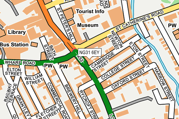 NG31 6EY map - OS OpenMap – Local (Ordnance Survey) NG31 6EY map - OS OpenMap – Local (Ordnance Survey)