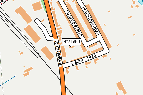 NG31 6HU map - OS OpenMap – Local (Ordnance Survey) NG31 6HU map - OS OpenMap – Local (Ordnance Survey)