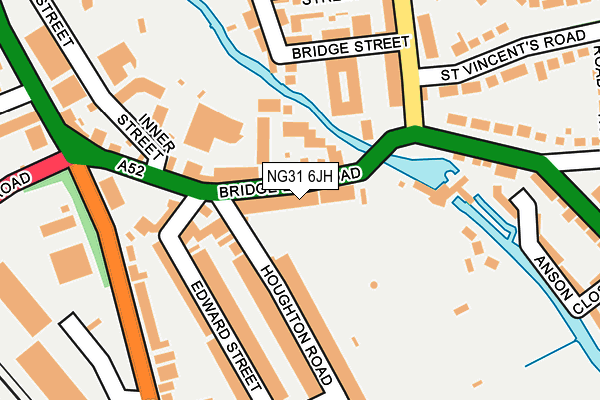 NG31 6JH map - OS OpenMap – Local (Ordnance Survey) NG31 6JH map - OS OpenMap – Local (Ordnance Survey)