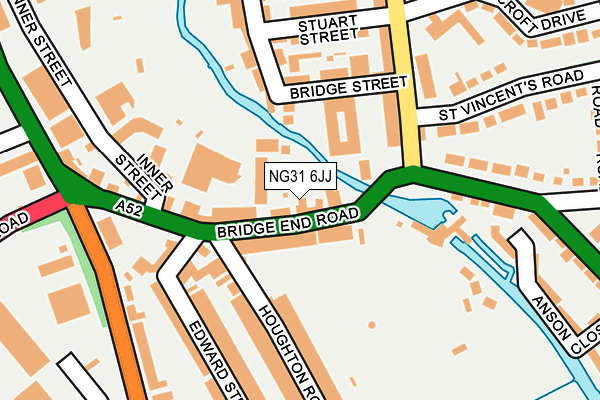 NG31 6JJ map - OS OpenMap – Local (Ordnance Survey) NG31 6JJ map - OS OpenMap – Local (Ordnance Survey)