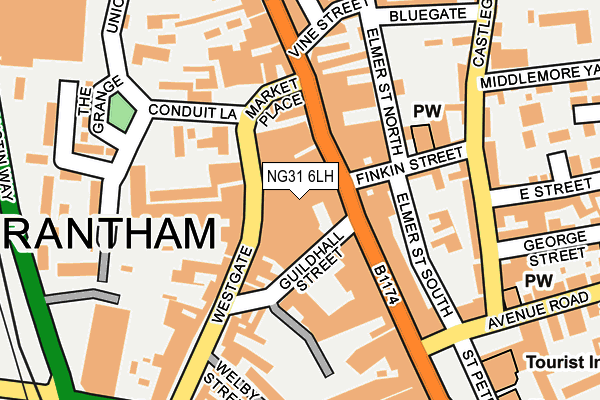 NG31 6LH map - OS OpenMap – Local (Ordnance Survey) NG31 6LH map - OS OpenMap – Local (Ordnance Survey)