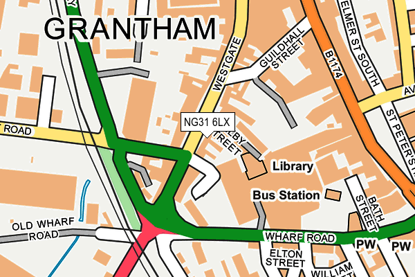 NG31 6LX map - OS OpenMap – Local (Ordnance Survey) NG31 6LX map - OS OpenMap – Local (Ordnance Survey)