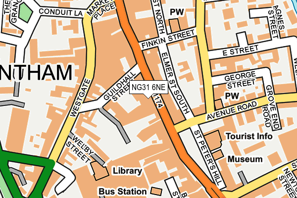 NG31 6NE map - OS OpenMap – Local (Ordnance Survey) NG31 6NE map - OS OpenMap – Local (Ordnance Survey)