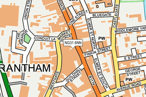 NG31 6NN map - OS OpenMap – Local (Ordnance Survey) NG31 6NN map - OS OpenMap – Local (Ordnance Survey)