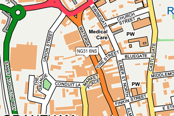 NG31 6NS map - OS OpenMap – Local (Ordnance Survey) NG31 6NS map - OS OpenMap – Local (Ordnance Survey)
