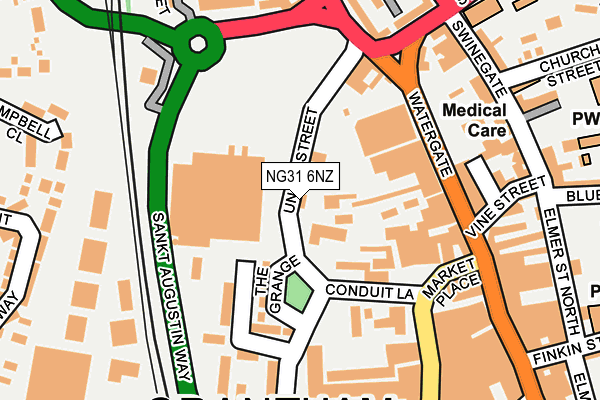 NG31 6NZ map - OS OpenMap – Local (Ordnance Survey) NG31 6NZ map - OS OpenMap – Local (Ordnance Survey)