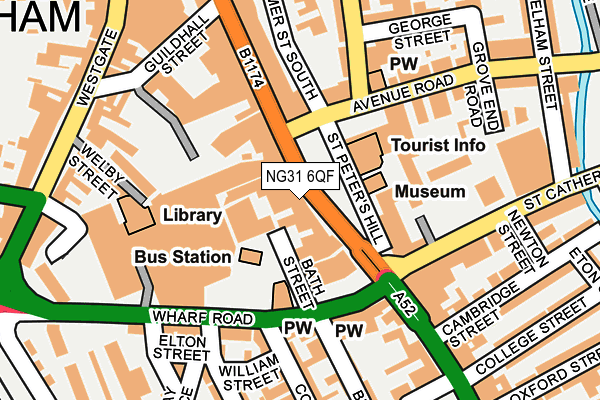 NG31 6QF map - OS OpenMap – Local (Ordnance Survey) NG31 6QF map - OS OpenMap – Local (Ordnance Survey)