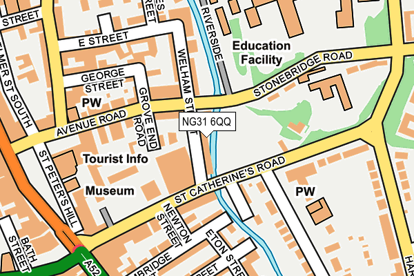 NG31 6QQ map - OS OpenMap – Local (Ordnance Survey) NG31 6QQ map - OS OpenMap – Local (Ordnance Survey)