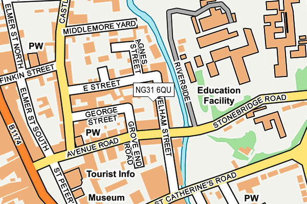 NG31 6QU map - OS OpenMap – Local (Ordnance Survey) NG31 6QU map - OS OpenMap – Local (Ordnance Survey)
