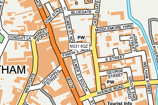 NG31 6QZ map - OS OpenMap – Local (Ordnance Survey) NG31 6QZ map - OS OpenMap – Local (Ordnance Survey)