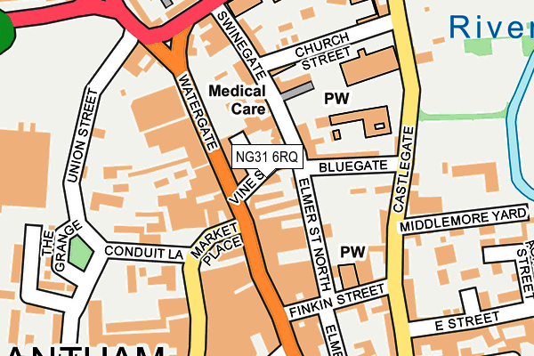 NG31 6RQ map - OS OpenMap – Local (Ordnance Survey) NG31 6RQ map - OS OpenMap – Local (Ordnance Survey)