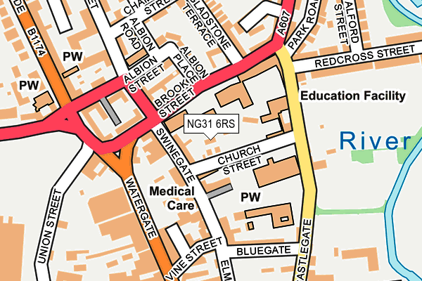NG31 6RS map - OS OpenMap – Local (Ordnance Survey) NG31 6RS map - OS OpenMap – Local (Ordnance Survey)