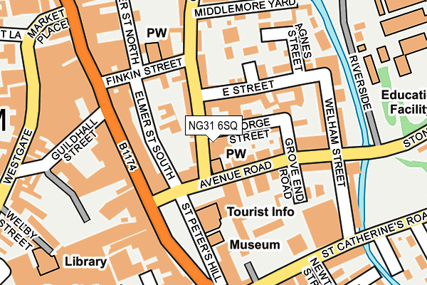 NG31 6SQ map - OS OpenMap – Local (Ordnance Survey) NG31 6SQ map - OS OpenMap – Local (Ordnance Survey)