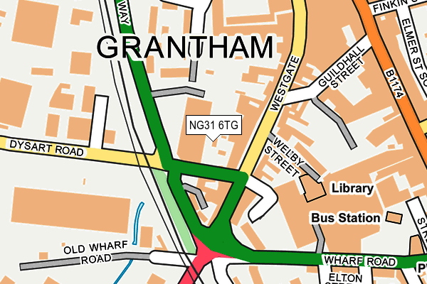 NG31 6TG map - OS OpenMap – Local (Ordnance Survey) NG31 6TG map - OS OpenMap – Local (Ordnance Survey)