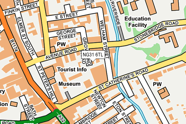 NG31 6TL map - OS OpenMap – Local (Ordnance Survey) NG31 6TL map - OS OpenMap – Local (Ordnance Survey)