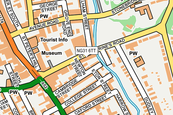 NG31 6TT map - OS OpenMap – Local (Ordnance Survey) NG31 6TT map - OS OpenMap – Local (Ordnance Survey)
