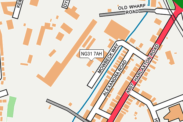 NG31 7AH map - OS OpenMap – Local (Ordnance Survey) NG31 7AH map - OS OpenMap – Local (Ordnance Survey)