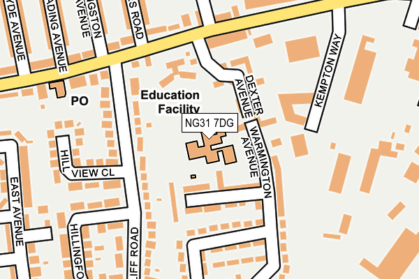 NG31 7DG map - OS OpenMap – Local (Ordnance Survey) NG31 7DG map - OS OpenMap – Local (Ordnance Survey)