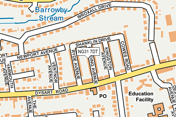 NG31 7DT map - OS OpenMap – Local (Ordnance Survey) NG31 7DT map - OS OpenMap – Local (Ordnance Survey)