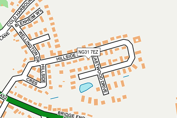 NG31 7EZ map - OS OpenMap – Local (Ordnance Survey) NG31 7EZ map - OS OpenMap – Local (Ordnance Survey)