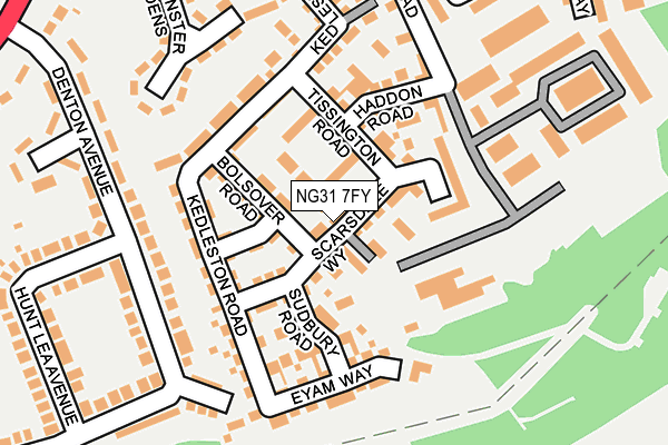 NG31 7FY map - OS OpenMap – Local (Ordnance Survey) NG31 7FY map - OS OpenMap – Local (Ordnance Survey)