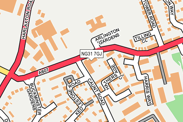 NG31 7GJ map - OS OpenMap – Local (Ordnance Survey) NG31 7GJ map - OS OpenMap – Local (Ordnance Survey)