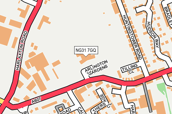 NG31 7GQ map - OS OpenMap – Local (Ordnance Survey) NG31 7GQ map - OS OpenMap – Local (Ordnance Survey)