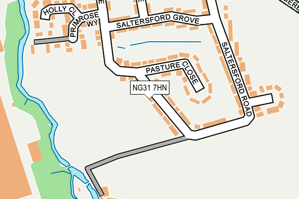 NG31 7HN map - OS OpenMap – Local (Ordnance Survey) NG31 7HN map - OS OpenMap – Local (Ordnance Survey)