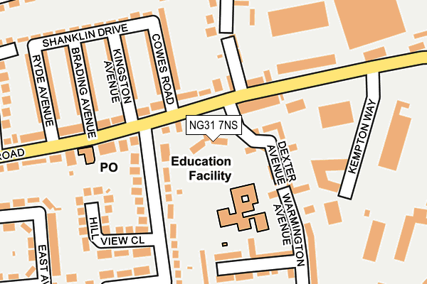 NG31 7NS map - OS OpenMap – Local (Ordnance Survey) NG31 7NS map - OS OpenMap – Local (Ordnance Survey)