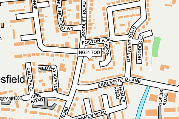 NG31 7QD map - OS OpenMap – Local (Ordnance Survey) NG31 7QD map - OS OpenMap – Local (Ordnance Survey)
