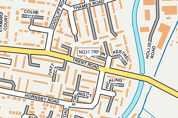 NG31 7RP map - OS OpenMap – Local (Ordnance Survey) NG31 7RP map - OS OpenMap – Local (Ordnance Survey)