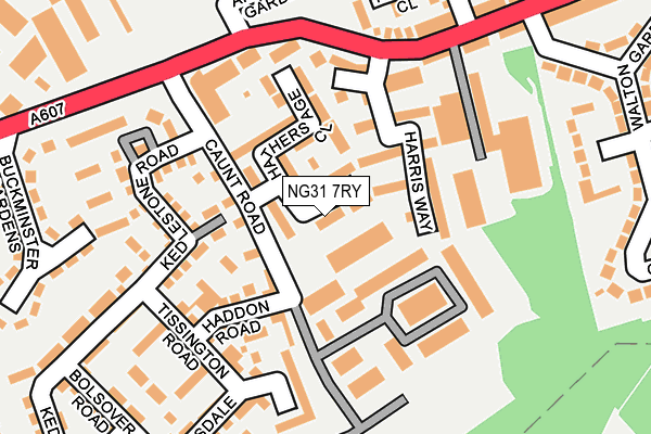 NG31 7RY map - OS OpenMap – Local (Ordnance Survey) NG31 7RY map - OS OpenMap – Local (Ordnance Survey)