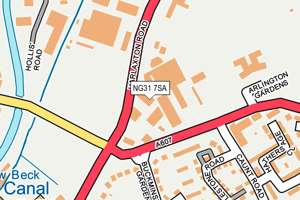 NG31 7SA map - OS OpenMap – Local (Ordnance Survey) NG31 7SA map - OS OpenMap – Local (Ordnance Survey)