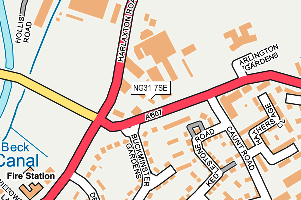 NG31 7SE map - OS OpenMap – Local (Ordnance Survey) NG31 7SE map - OS OpenMap – Local (Ordnance Survey)