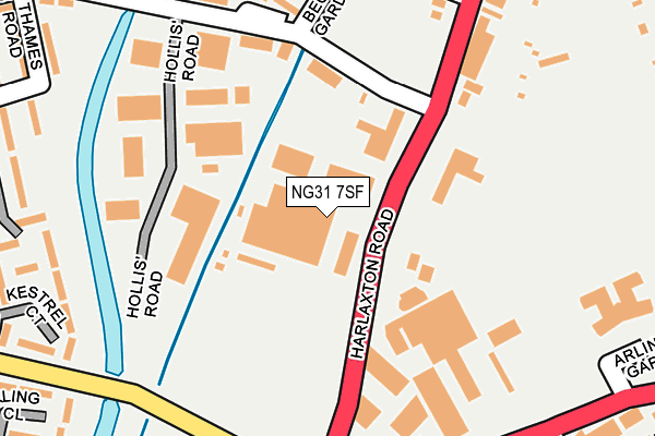 NG31 7SF map - OS OpenMap – Local (Ordnance Survey) NG31 7SF map - OS OpenMap – Local (Ordnance Survey)