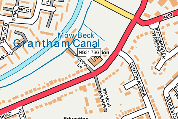 NG31 7SG map - OS OpenMap – Local (Ordnance Survey) NG31 7SG map - OS OpenMap – Local (Ordnance Survey)