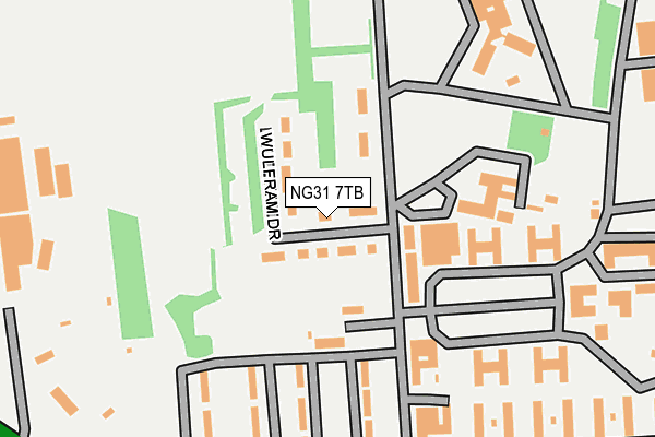 NG31 7TB map - OS OpenMap – Local (Ordnance Survey) NG31 7TB map - OS OpenMap – Local (Ordnance Survey)